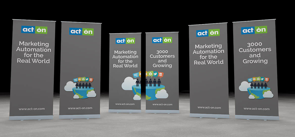 Act-On Pull Up Banners Pre-Visualization